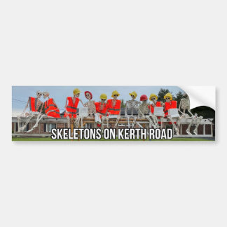 Pegatina Para Coche Esqueletos de Kerth Road Bumper Sticker