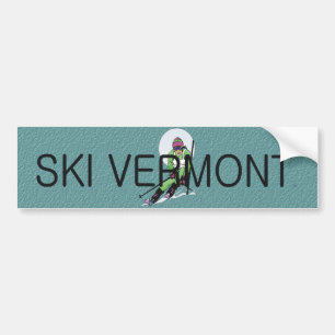 Pegatina Para Coche Esquí SUPERIOR Vermont