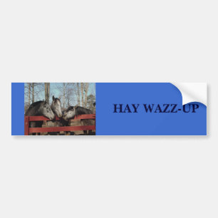 Pegatina Para Coche Esquina del chisme, HENO WAZZ-UP