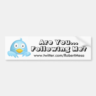 Pegatina Para Coche Está YouFollowing yo de parachoques