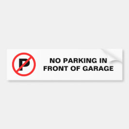 Pegatina Para Coche Estacionamiento prohibido delante del garaje