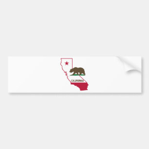Pegatina Para Coche Estado de California y del oso grizzly