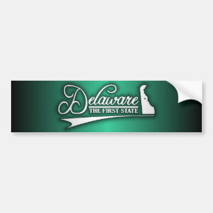 Pegatina Para Coche Estado de minas de Delaware