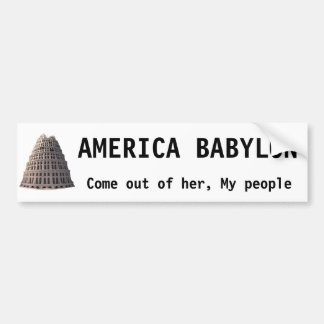 Pegatina Para Coche Estados Unidos Babylon Bumper Sticker