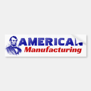 Pegatina Para Coche Estados Unidos de América Manufactura Abraham Linc