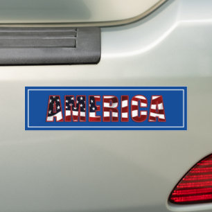 Pegatina Para Coche Estados Unidos Patriótico Rojo Blanco y Azul