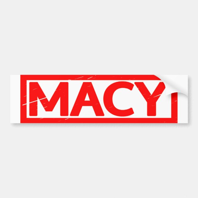 Pegatina Para Coche Estampación de macy (Frente)