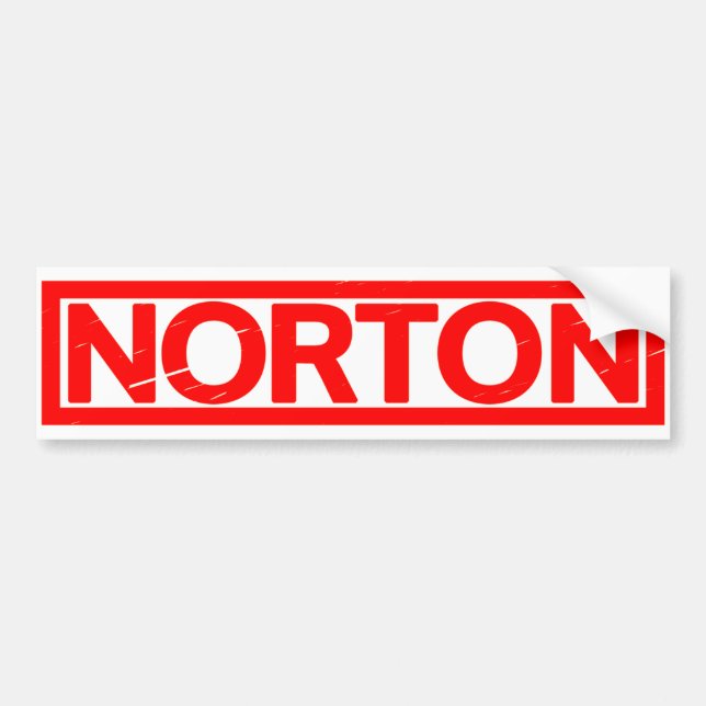Pegatina Para Coche Estampado de Norton (Frente)