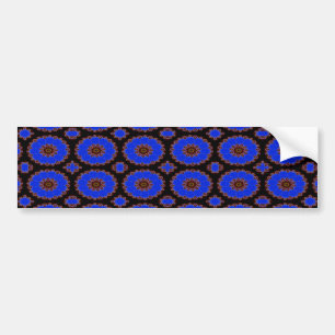 Pegatina Para Coche estampado de plores azul