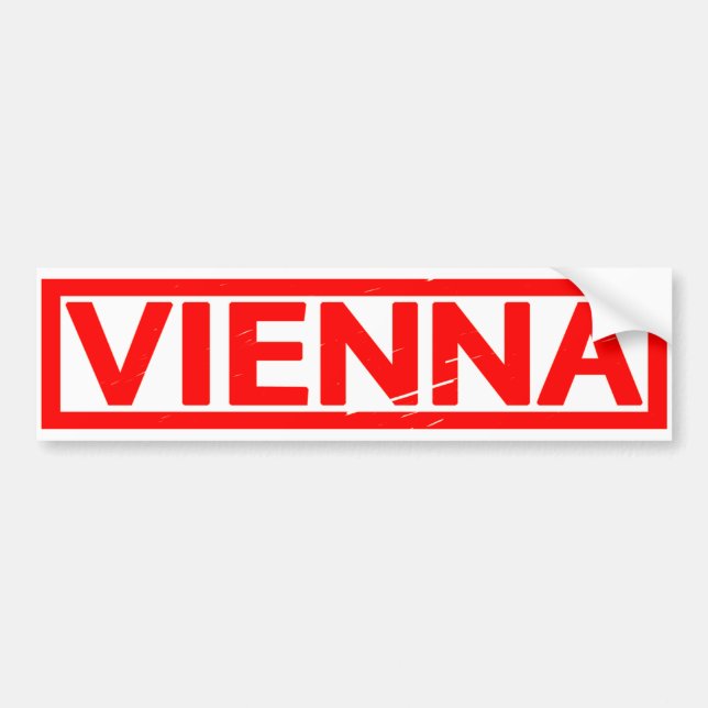 Pegatina Para Coche Estampado de Viena (Frente)