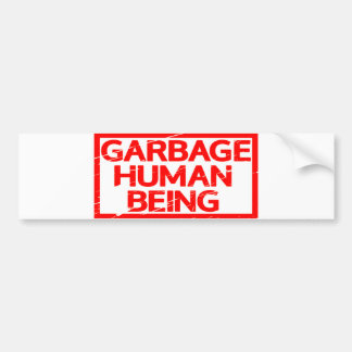Pegatina Para Coche Estampilla de ser humano de basura