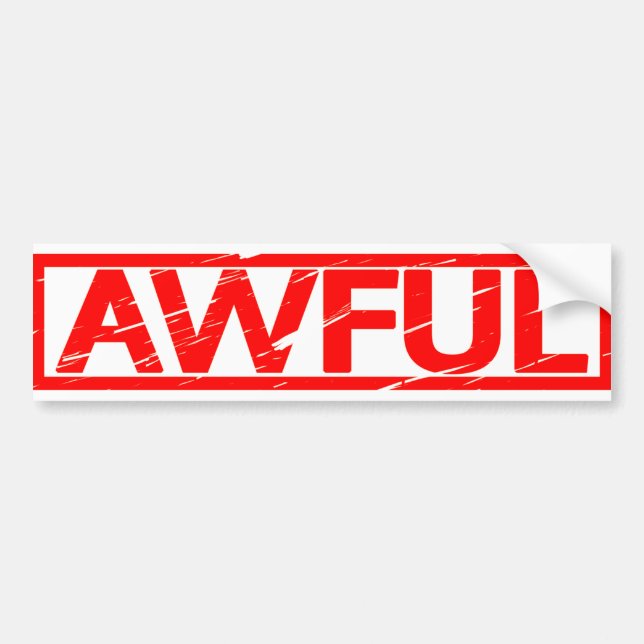 Pegatina Para Coche Estampilla desagradable (Frente)