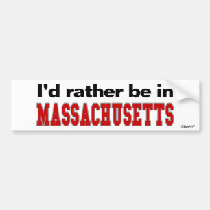 Pegatina Para Coche Estaría bastante en Massachusetts
