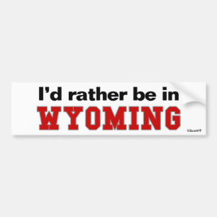 Pegatina Para Coche Estaría bastante en Wyoming