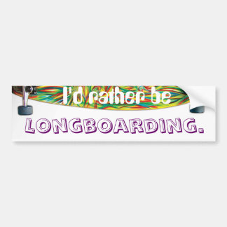 Pegatina Para Coche Estaría bastante, longboarding