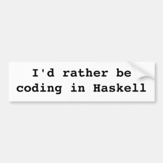 Pegatina Para Coche Estaría cifrando bastante en Haskell