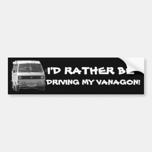PEGATINA PARA COCHE ESTARÍA CONDUCIENDO BASTANTE MI VANAGON