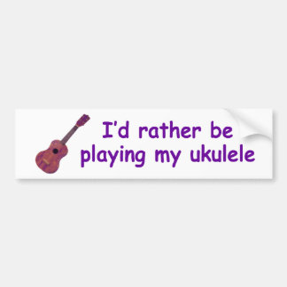 Pegatina Para Coche Estaría jugando bastante mi ukulele