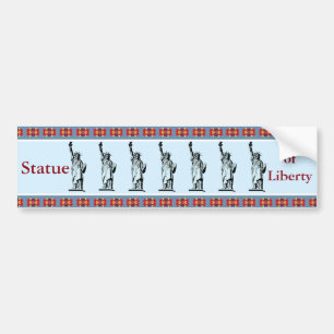 Pegatina Para Coche Estatua de la Libertad Bumpersticker
