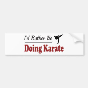 Pegatina Para Coche Esté haciendo bastante karate