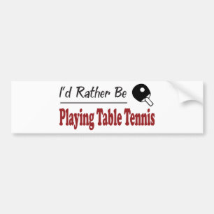 Pegatina Para Coche Esté jugando bastante a tenis de mesa