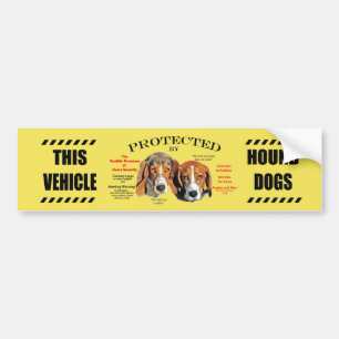 Pegatina Para Coche Este vehículo protegido por perros hondos