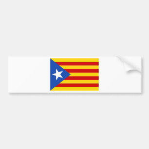 Pegatina Para Coche Estelada, independentista de Catalunya del bandera