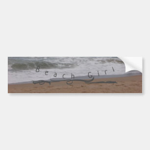 Pegatina Para Coche Estilo de diseño del Chica Sticker Beach