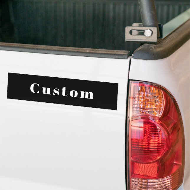 Pegatina Para Coche Estilo Nombre personalizado u otro texto | Blanco  (En Camión)