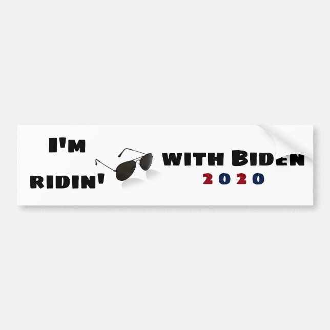 Pegatina Para Coche Estoy con Biden en 2020 (Frente)