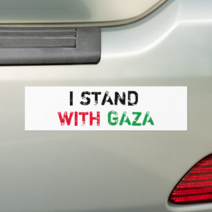 Pegatina Para Coche Estoy con el angustiado texto de Gaza