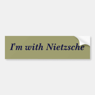 Pegatina Para Coche Estoy con Nietzsche