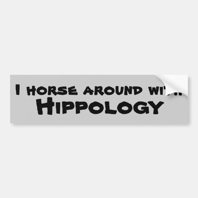 Pegatina Para Coche Estoy De Caballo Con Hippología (Frente)