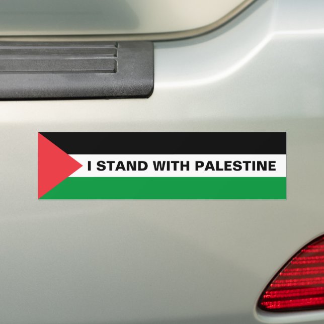 Pegatina Para Coche Estoy de pie con la bandera palestina personalizad (en coche)