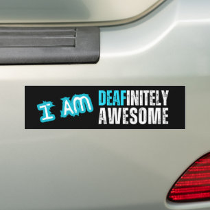 Pegatina Para Coche Estoy definitivamente alucinante - Deaf Bumper Sti