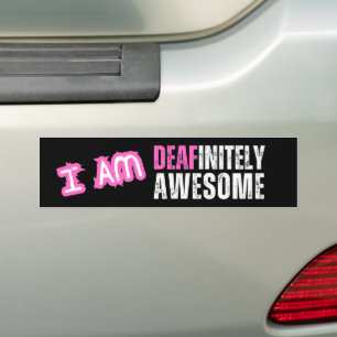 Pegatina Para Coche Estoy definitivamente alucinante - Deaf Bumper Sti