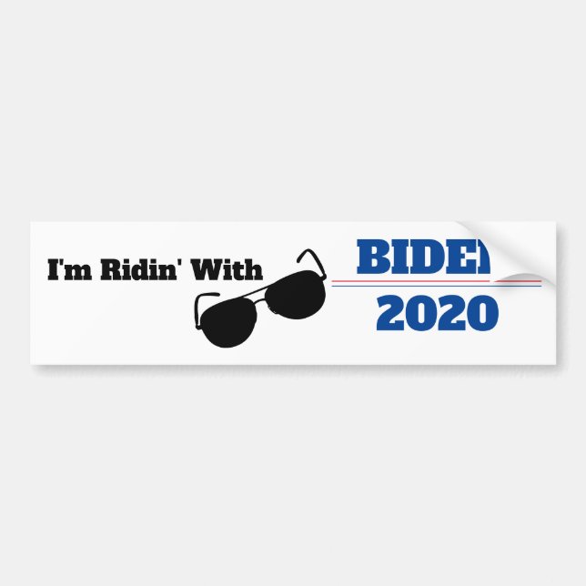 Pegatina Para Coche Estoy en Biden 2020 (Frente)