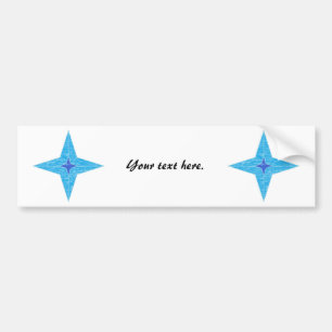 Pegatina Para Coche Estrella azul