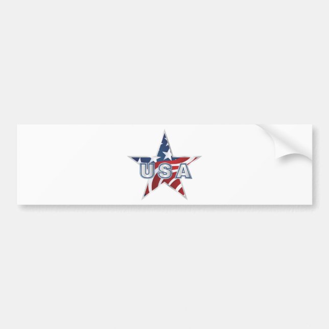 Pegatina Para Coche Estrella de EEUU (Frente)