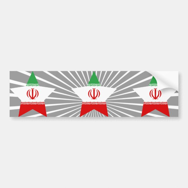 Pegatina Para Coche Estrella de Irán (Frente)