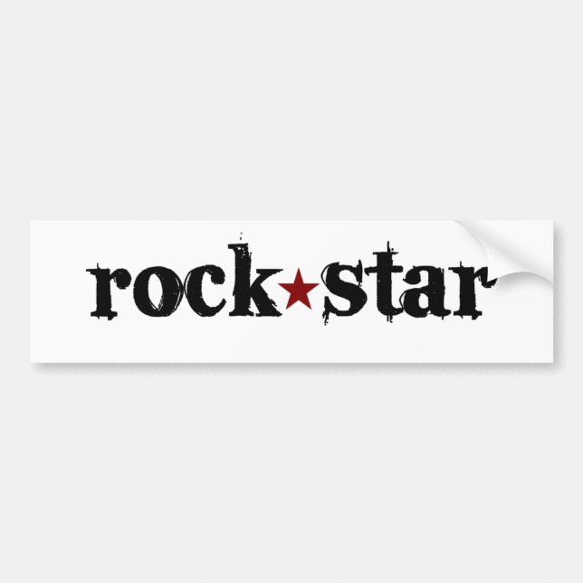 Pegatina Para Coche Estrella del rock (Frente)