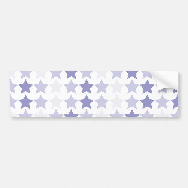 Pegatina Para Coche Estrellas de Ombre Azul Patriótico (Frente)