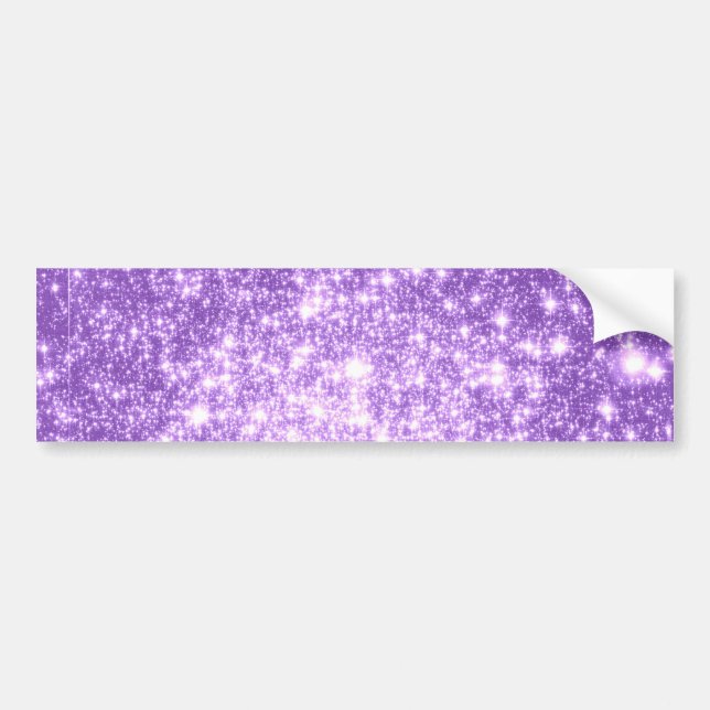 Pegatina Para Coche Estrellas púrpuras de lavanda (Frente)