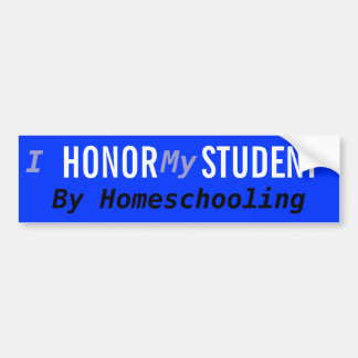 Pegatina Para Coche Estudiante del honor de Homeschool