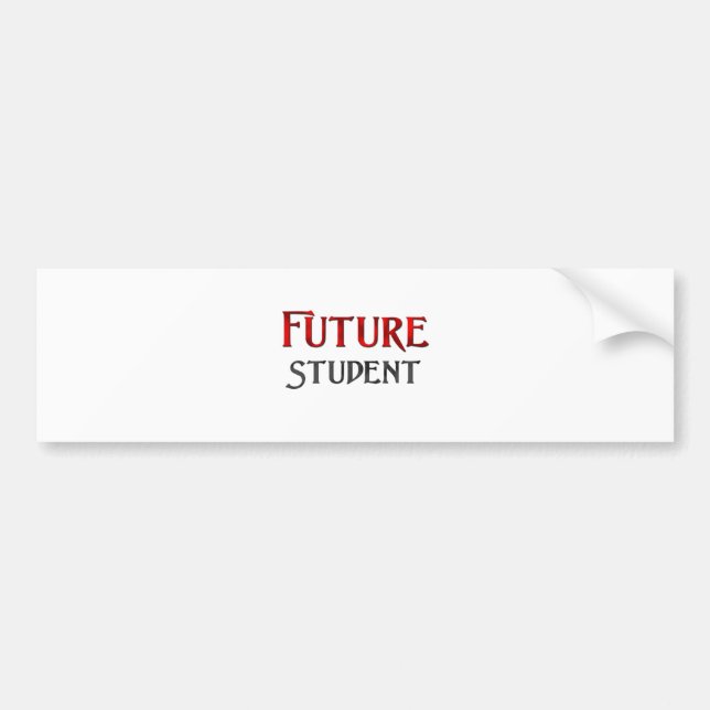 Pegatina Para Coche Estudiante futuro (Frente)