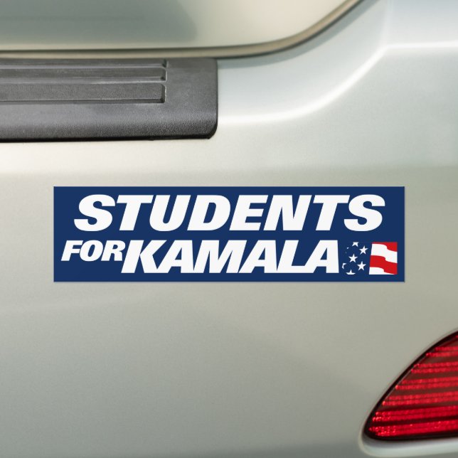 Pegatina Para Coche Estudiantes de Kamala Harris 2024 (en coche)