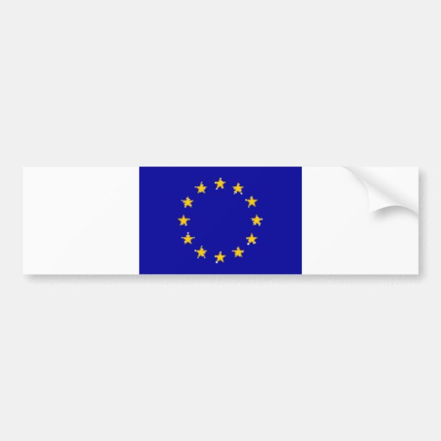 Pegatina Para Coche eu-bandera, BG (Frente)