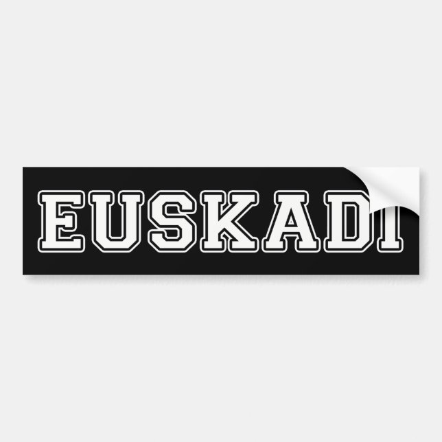 Pegatina Para Coche Euskadi (Frente)