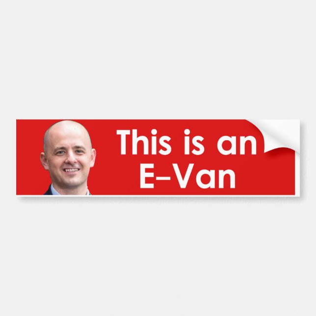 Pegatina Para Coche Evan McMullin - Evan (Frente)