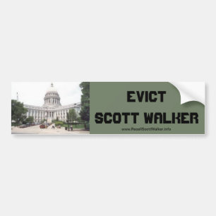 Pegatina Para Coche Evicto Scott Walker Bumper Sticker